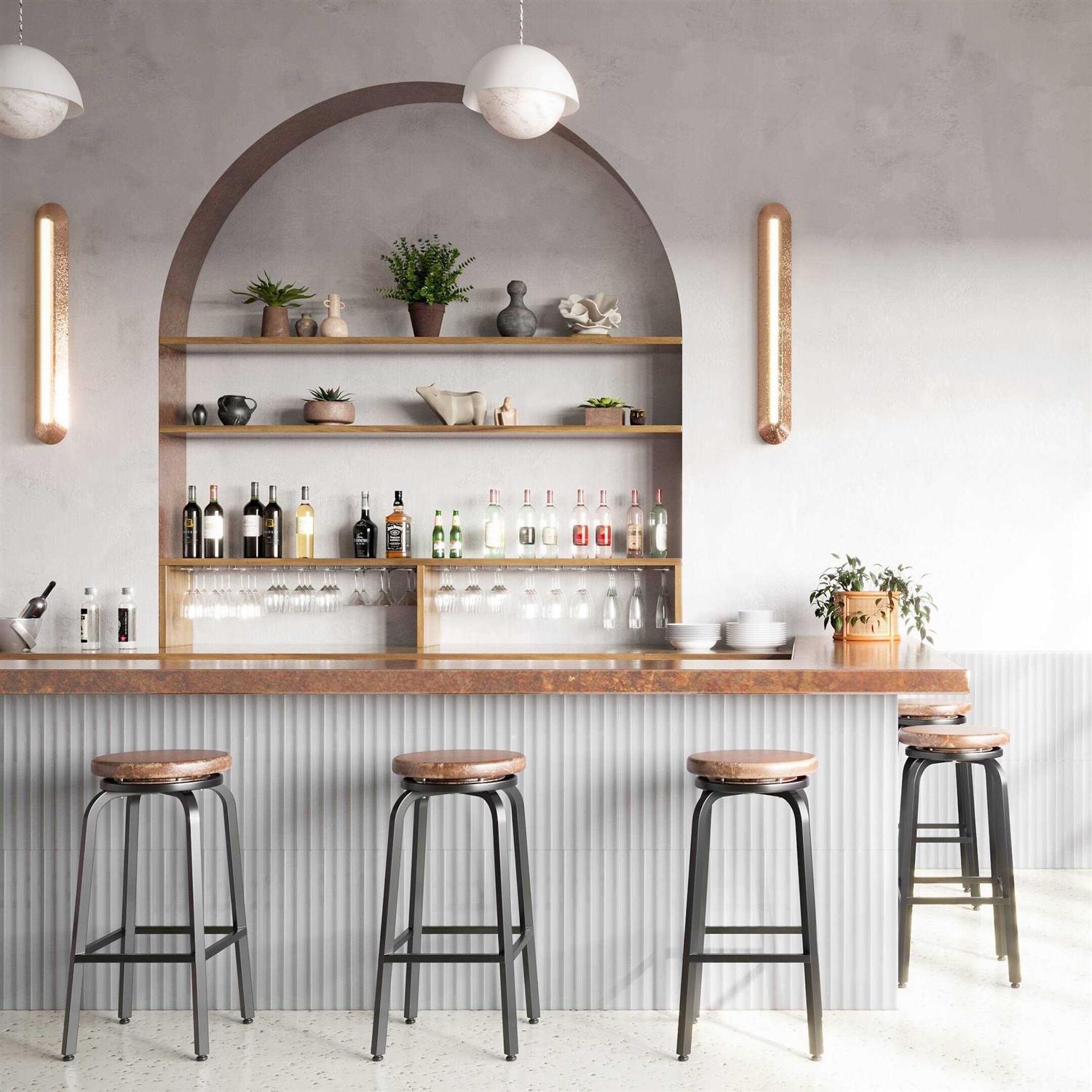 Ivy Hill Tile Colorwave Fluted 4.43 in. x 17.62 in. Polished Crackled Ceramic Wall Tile - Cheap Fitting