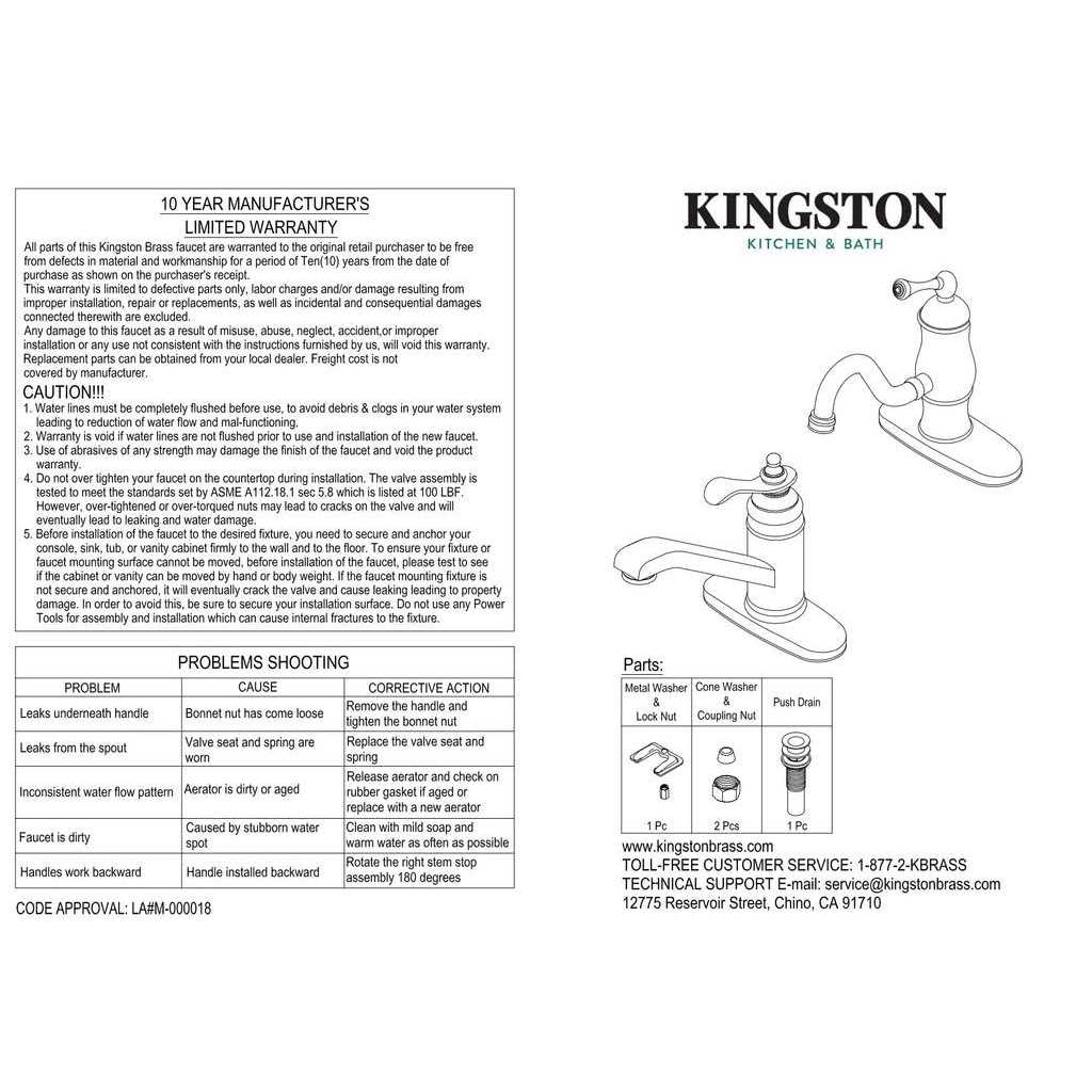 Kingston Brass KS3951PX Mini-Widespread Bathroom Faucet - Cheap Fitting