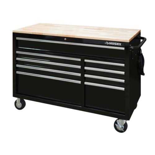 Husky 61.86 Matte Black Aluminum Low Profile Crossbed Truck Tool Box - Cheap Fitting