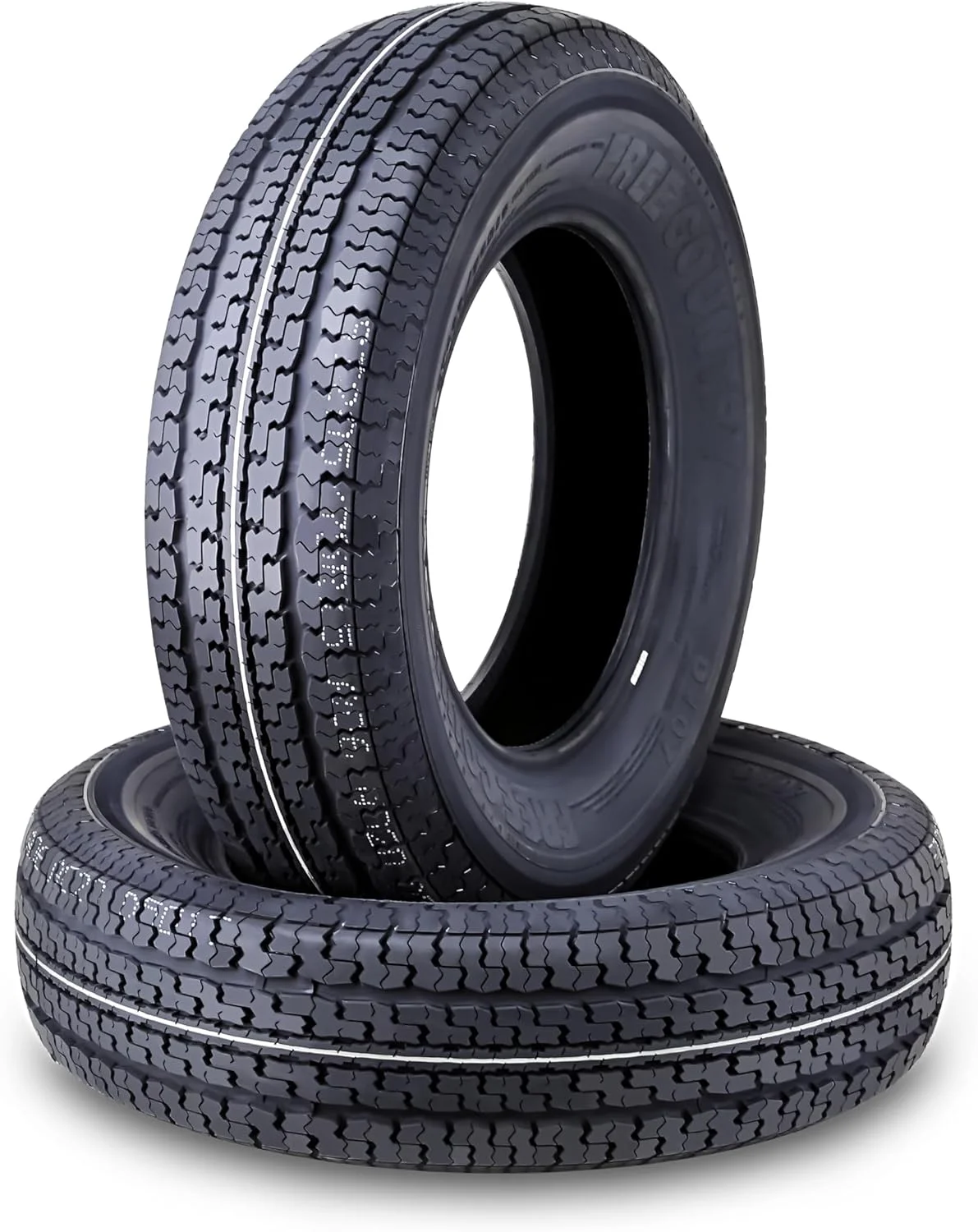 2 Heavy Duty FREE COUNTRY Trailer Tire ST205/75R15 10PR Load Range E Steel Belted Radial w/Scuff Guard - Cheap Fitting