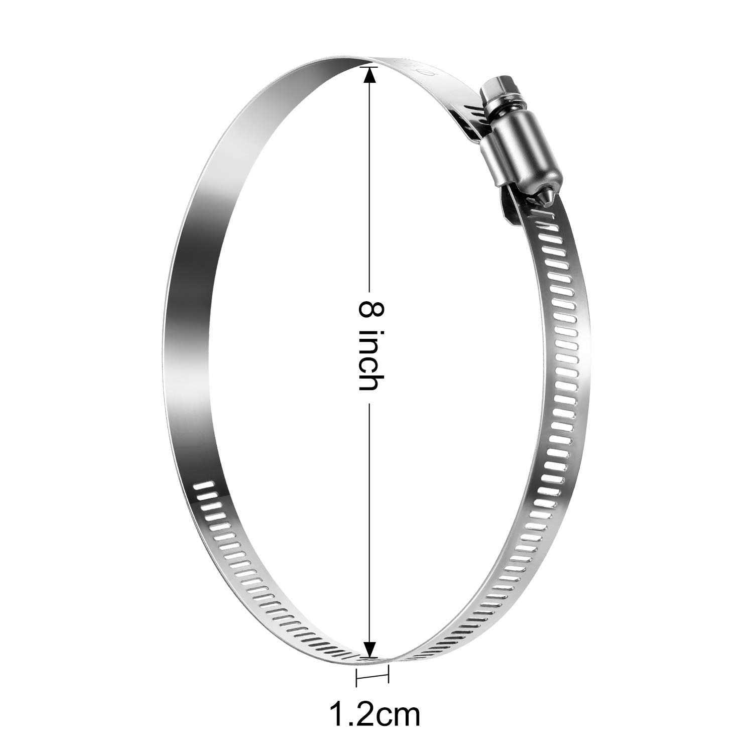 Boao 4 Pieces Adjustable 304 Stainless Steel Duct Clamps Hose Clamp - Cheap Fitting