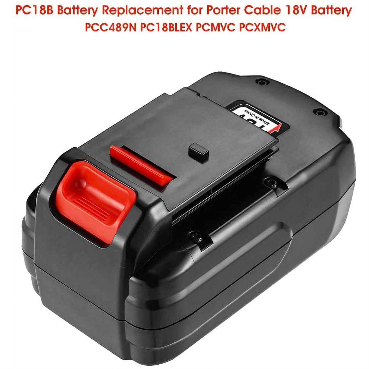 2-Pack High Capacity Ni-Mh PC18B Replacement Battery Compatible with Porter Cable 18V Battery Pcc489n PC18BLEX Cordless Tools - Cheap Fitting