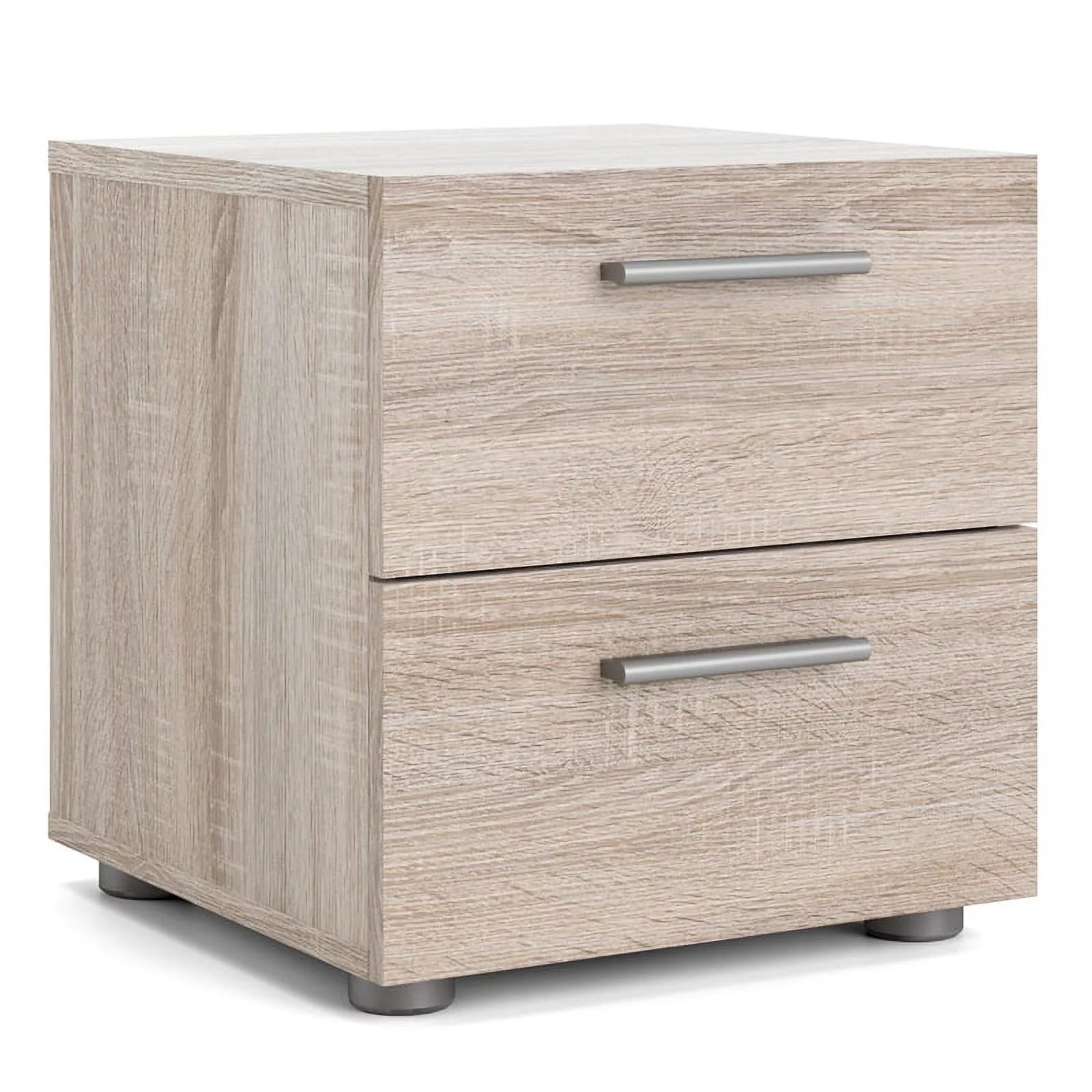 Home Square 4 Drawer Chest and 2 Drawer Nightstand 2 Piece Set in Truffle - Cheap Fitting
