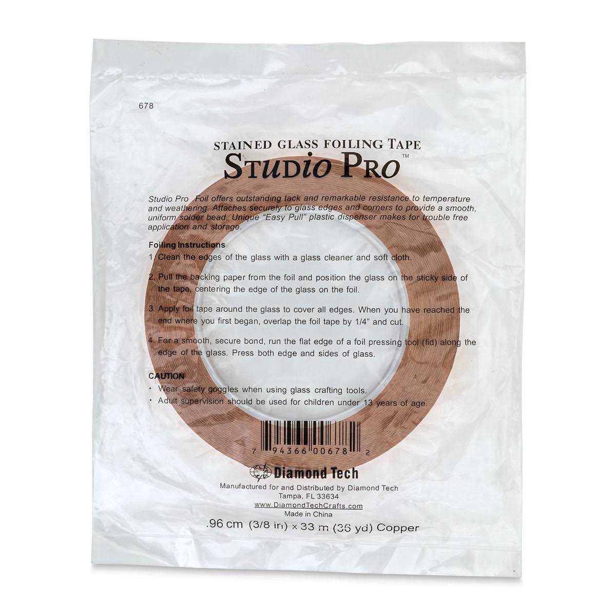 Studio Pro Adhesive Backed Copper Foil Tape - Cheap Fitting