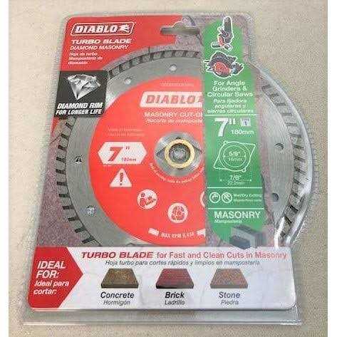 Diablo 7 in. Diamond Turbo Masonry Cut Off - Cheap Fitting