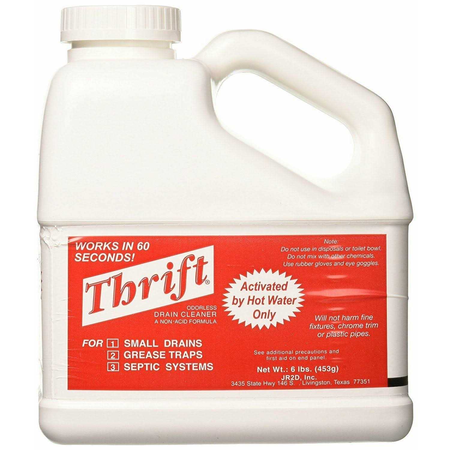 Thrift T-600 Alkaline Based 6 lb Granular Drain Cleaner - Cheap Fitting