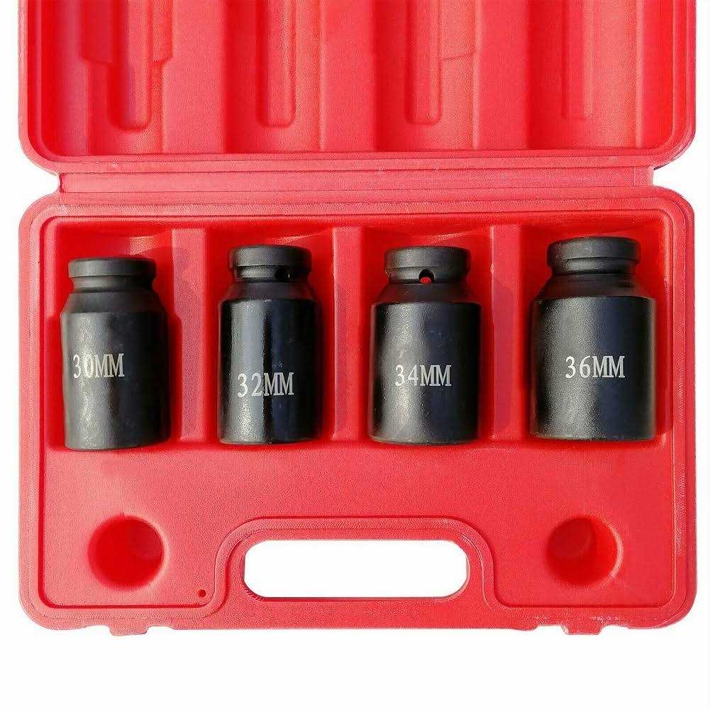 9 Axle Nut Hub Impact 1/2 Drive Socket 29 30 31 32 33 34 35 36 38mm Socket Set - Cheap Fitting