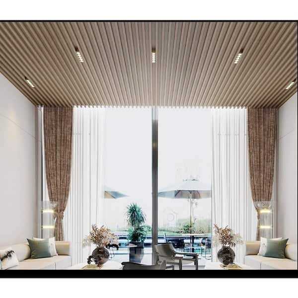 Ejoy 6 in x 0.8 in. Wood Solid Wall Cladding Siding Board - Cheap Fitting