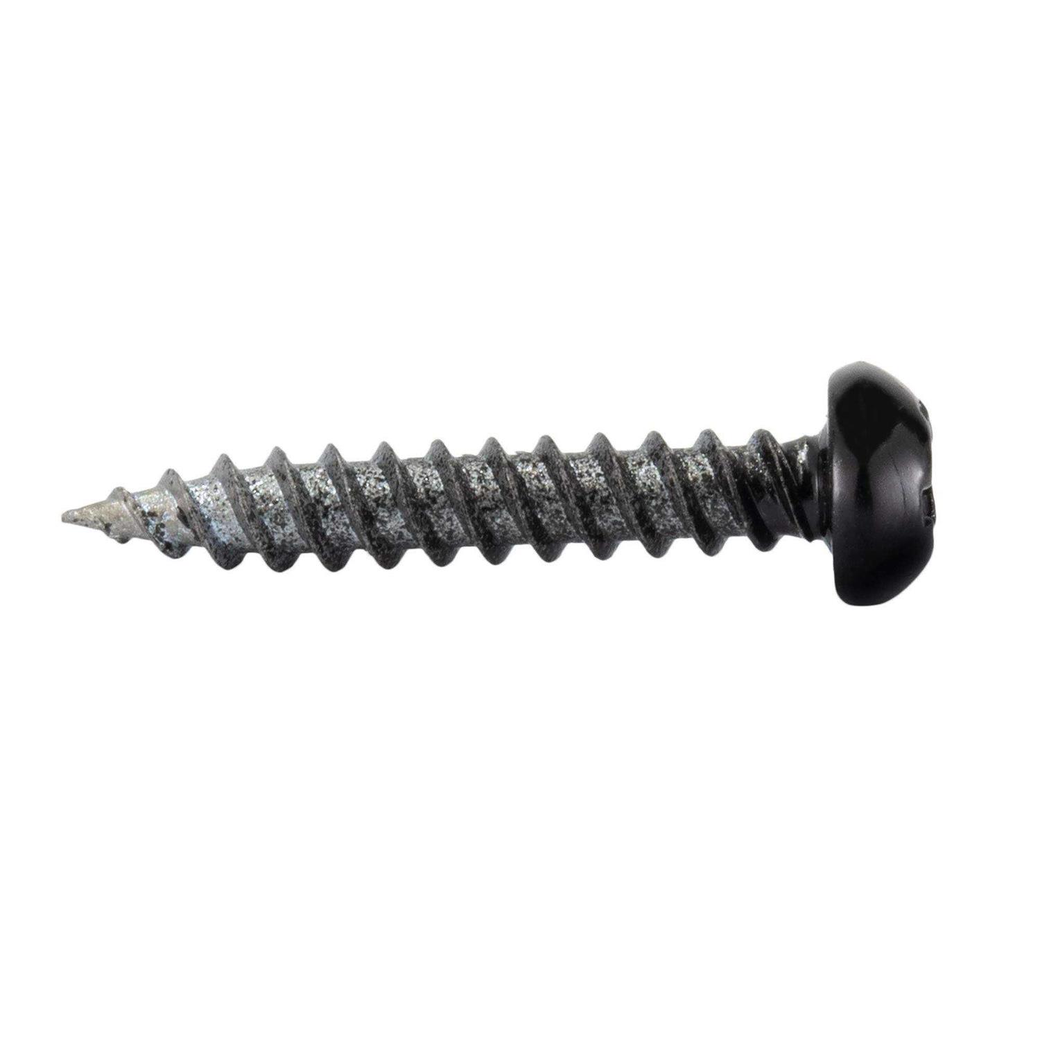 Recpro 8×1 Pan Head Metal RV Screws Polar Black - Cheap Fitting