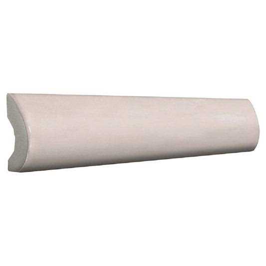 Apollo Tile Chateau 1 in. x 8 in. White Ceramic Glossy Pencil Bullnose Tile Trim - Cheap Fitting