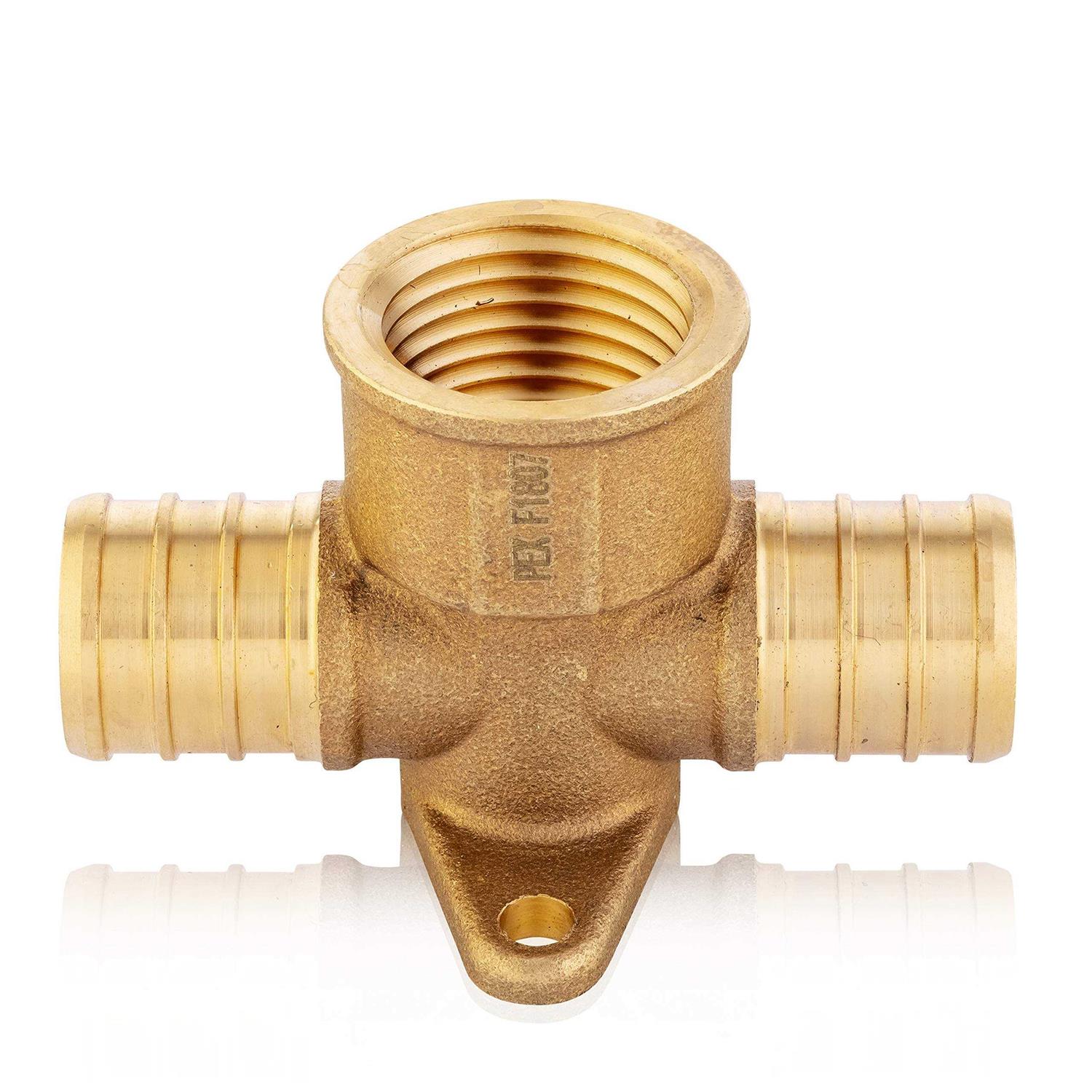 EFIELD Pex X Pex X 1/2 Female NPT Drop-ear Tee - Cheap Fitting