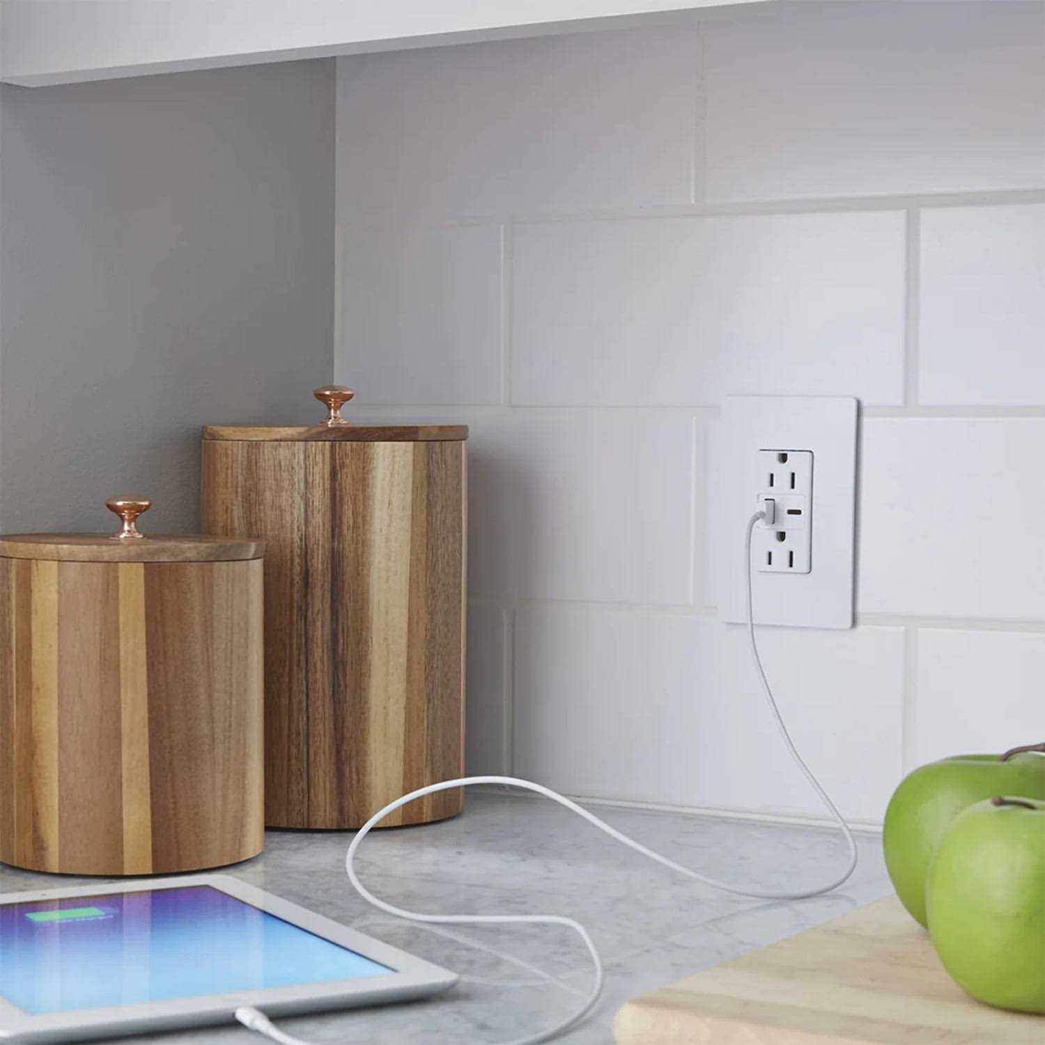 Pass & Seymour Duplex Outlet + USB Charger Type A/C R26USBAC6WCCV6 - Cheap Fitting