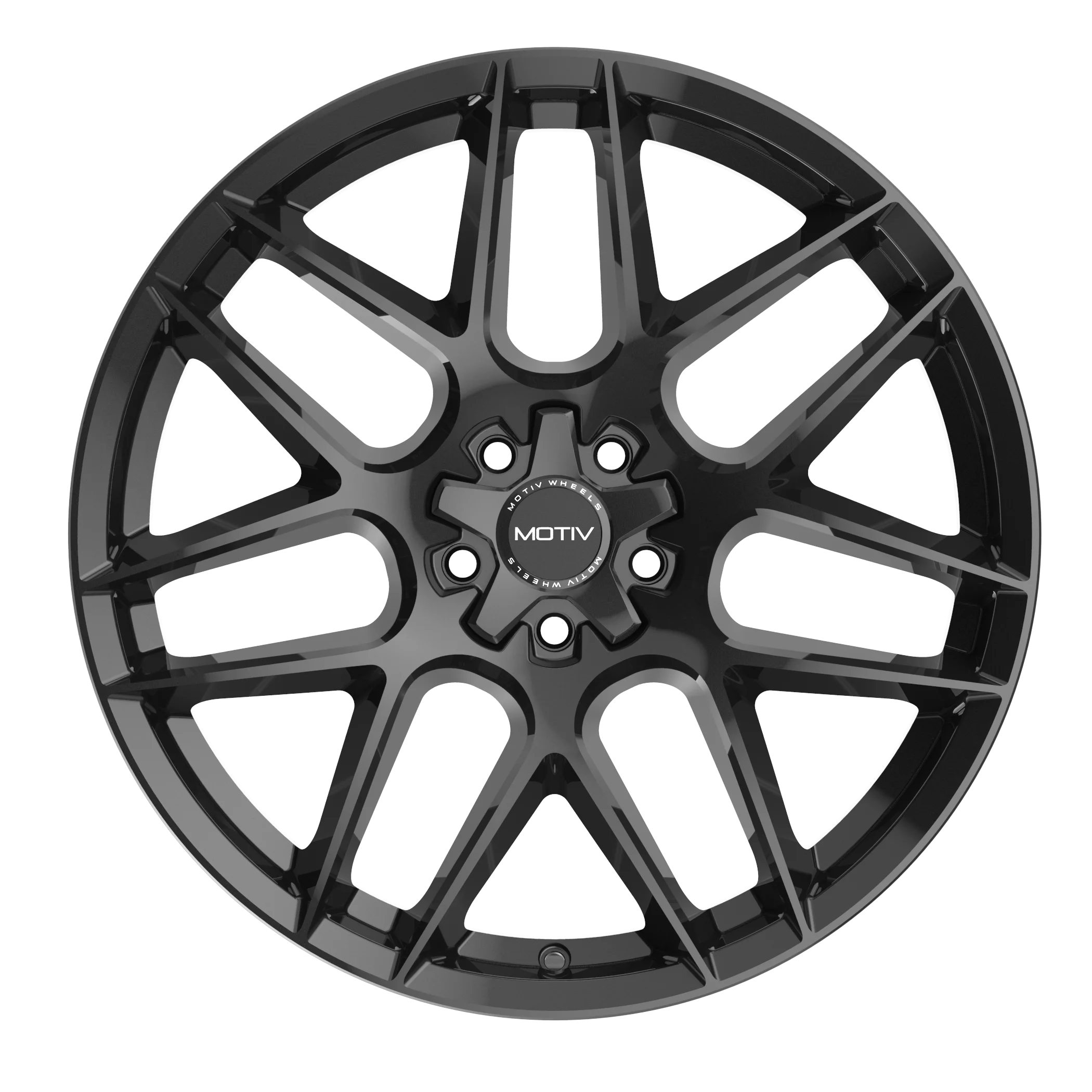 17x7.5 Motiv 435B Foil Gloss Black Wheel 5x4.5 (40mm) - Cheap Fitting
