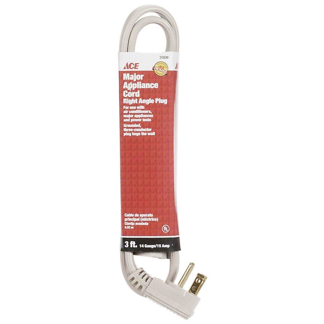 Ace Indoor Appliance Cord 14/3 SPT - Cheap Fitting