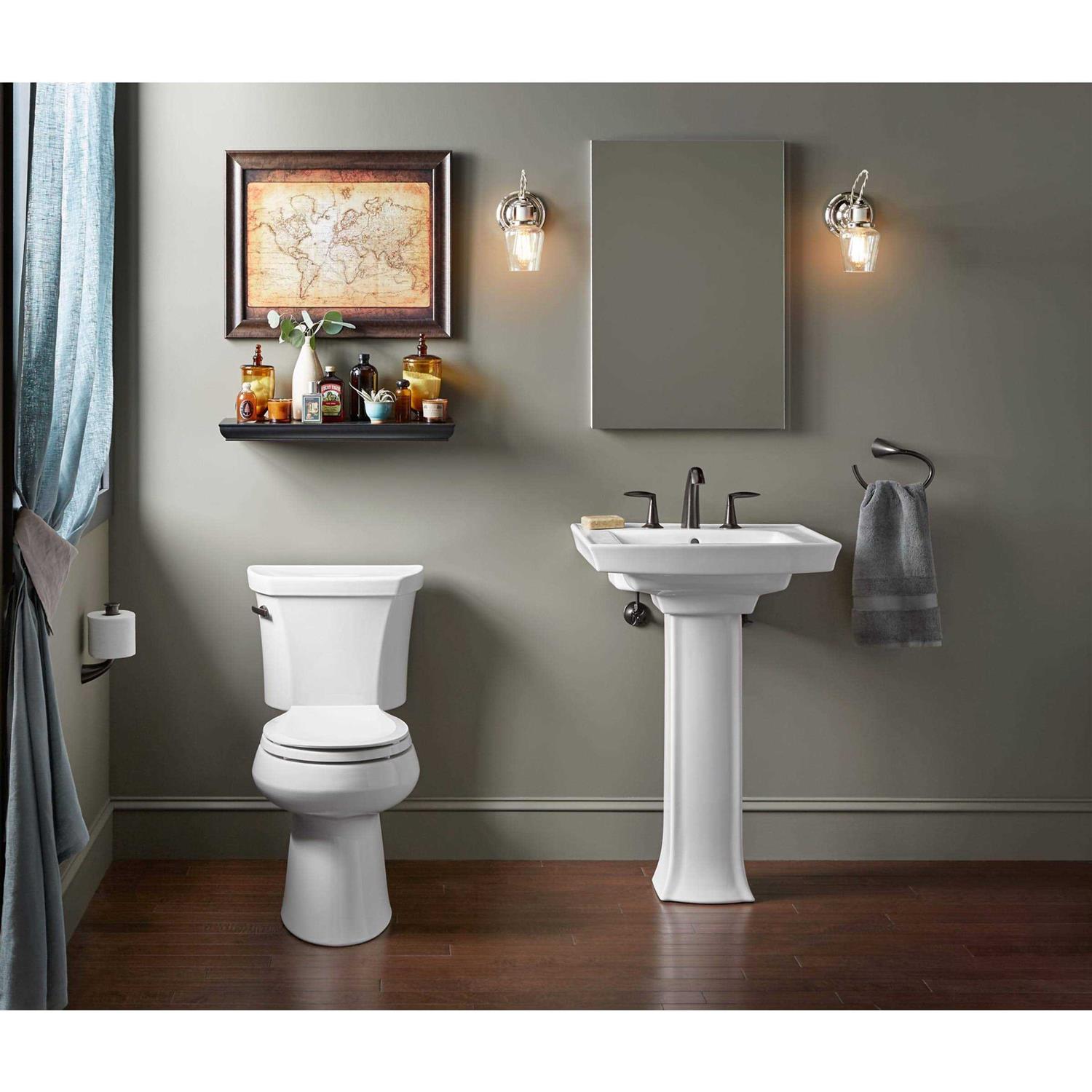 Kohler Highline Comfort Height Two-piece Round-Front 1.28 gpf Toilet - Cheap Fitting