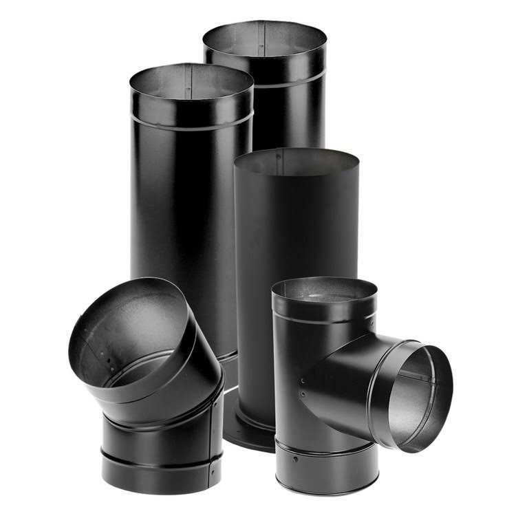 DuraVent 6DBK-24 DuraBlack Single Wall Stove Pipe - Cheap Fitting