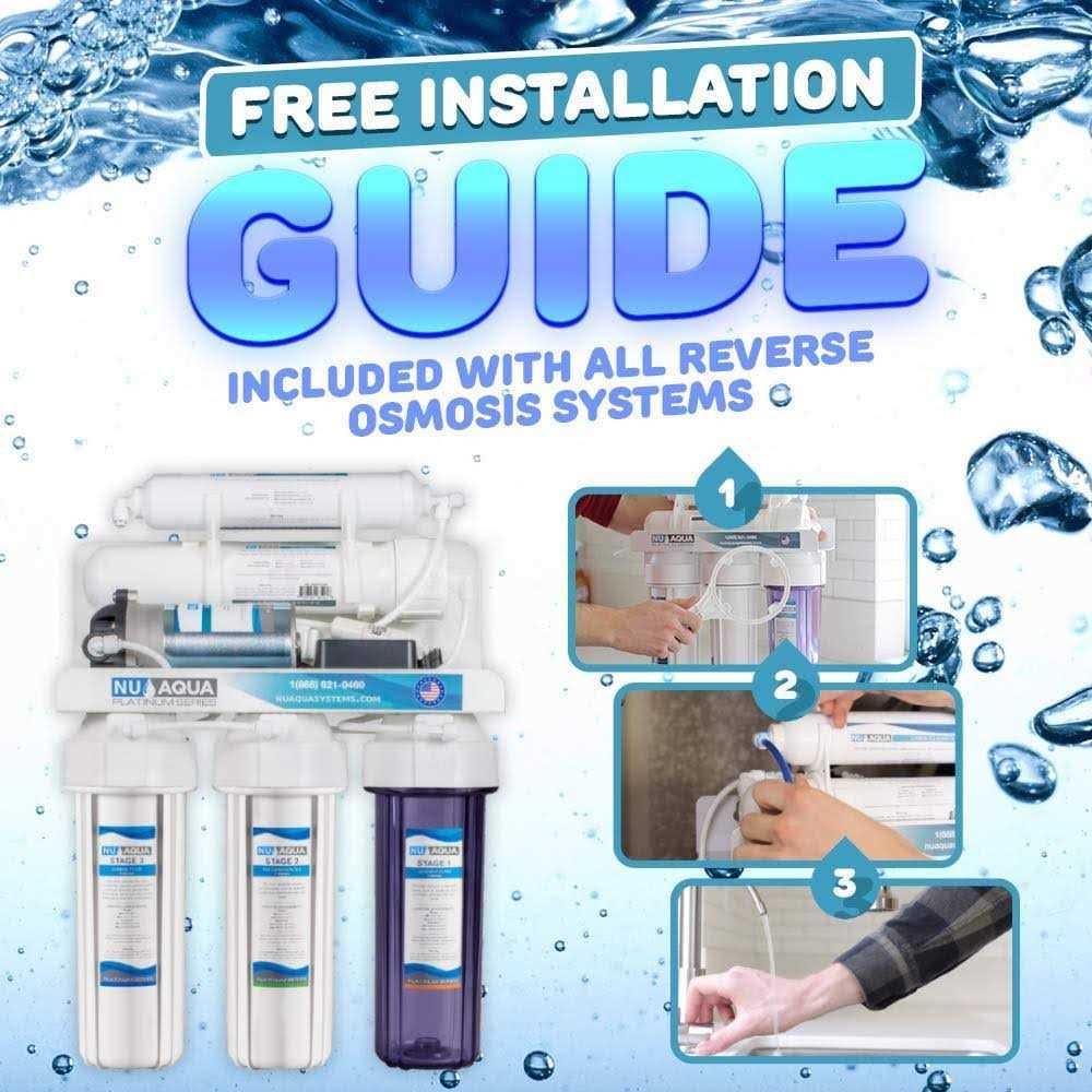 Nu Aqua 7-Stage Alkaline & UV Under Sink Reverse Osmosis Water Filter System - Cheap Fitting