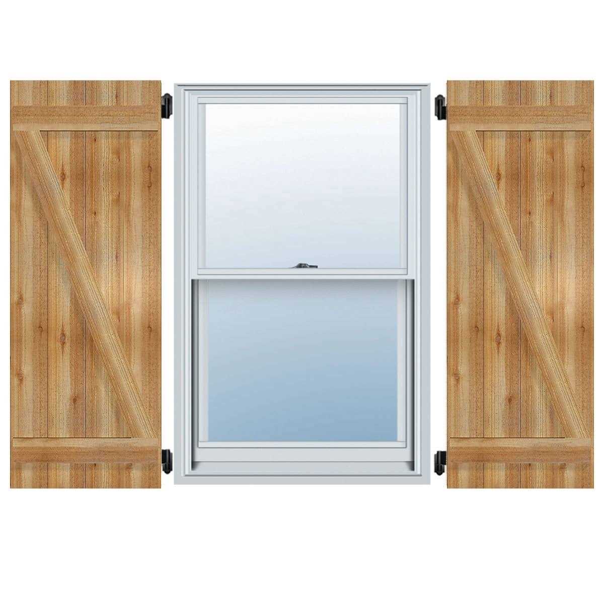 Ekena Millwork TimberCraft 5 3/8 Boards Board-n-Batten Shutters - Cheap Fitting