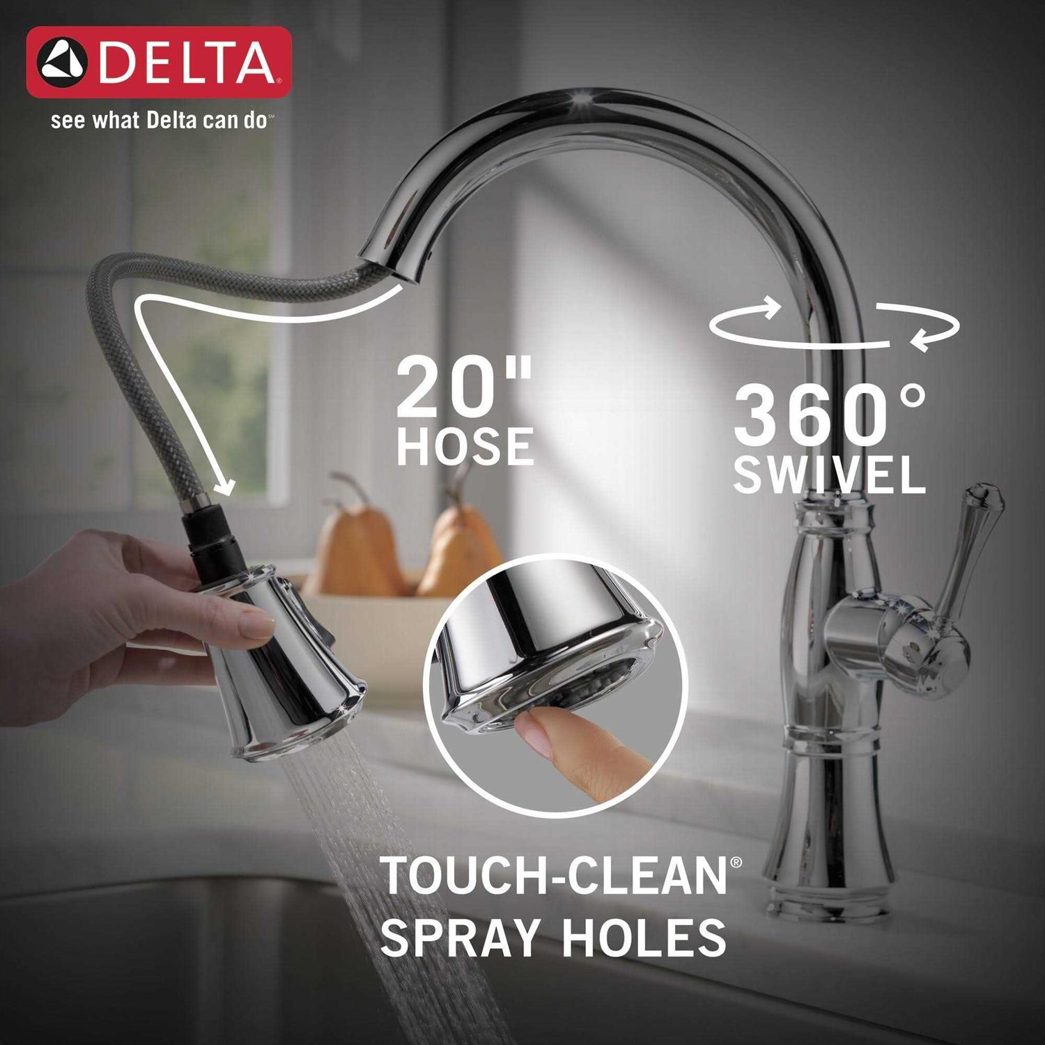Delta Cassidy Single Handle Pull Down Kitchen Faucet - Cheap Fitting