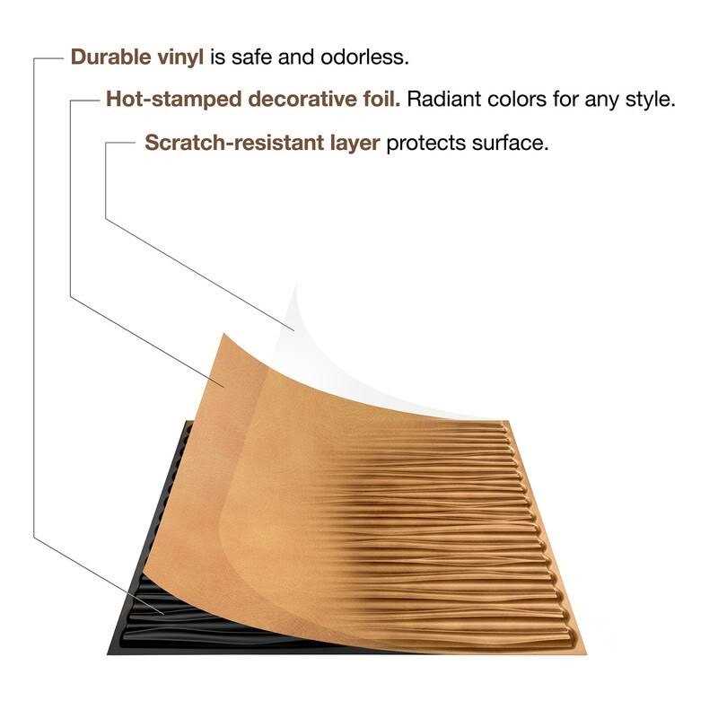 Fasade Diamond Plate Decorative Vinyl 2ft x 2ft Lay In Ceiling Tile - Cheap Fitting