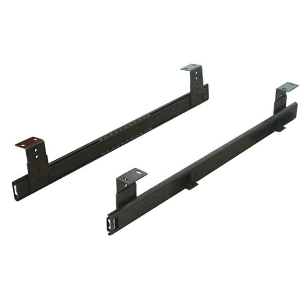 Key Board Slide, 16, Ball Bearing, Black - Cheap Fitting