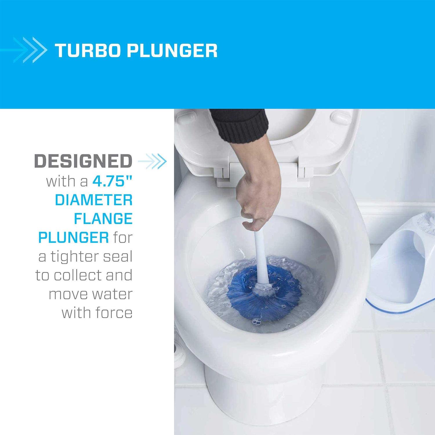 Mr Clean Turbo Plunger and Bowl Brush Set - Cheap Fitting