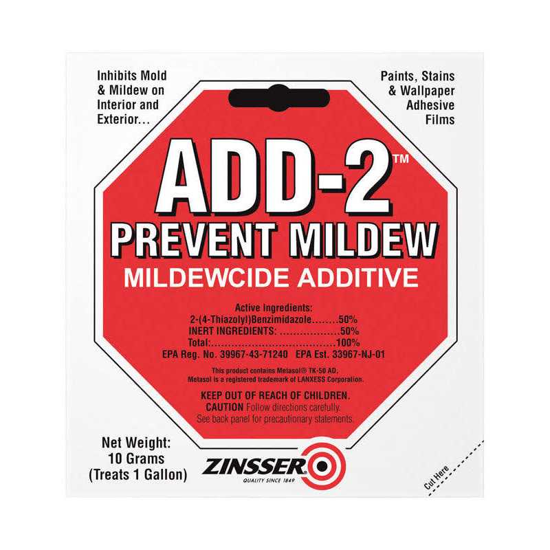 Zinsser 10 Gram ADD-2 Mildewcide Additive 60511 - Cheap Fitting