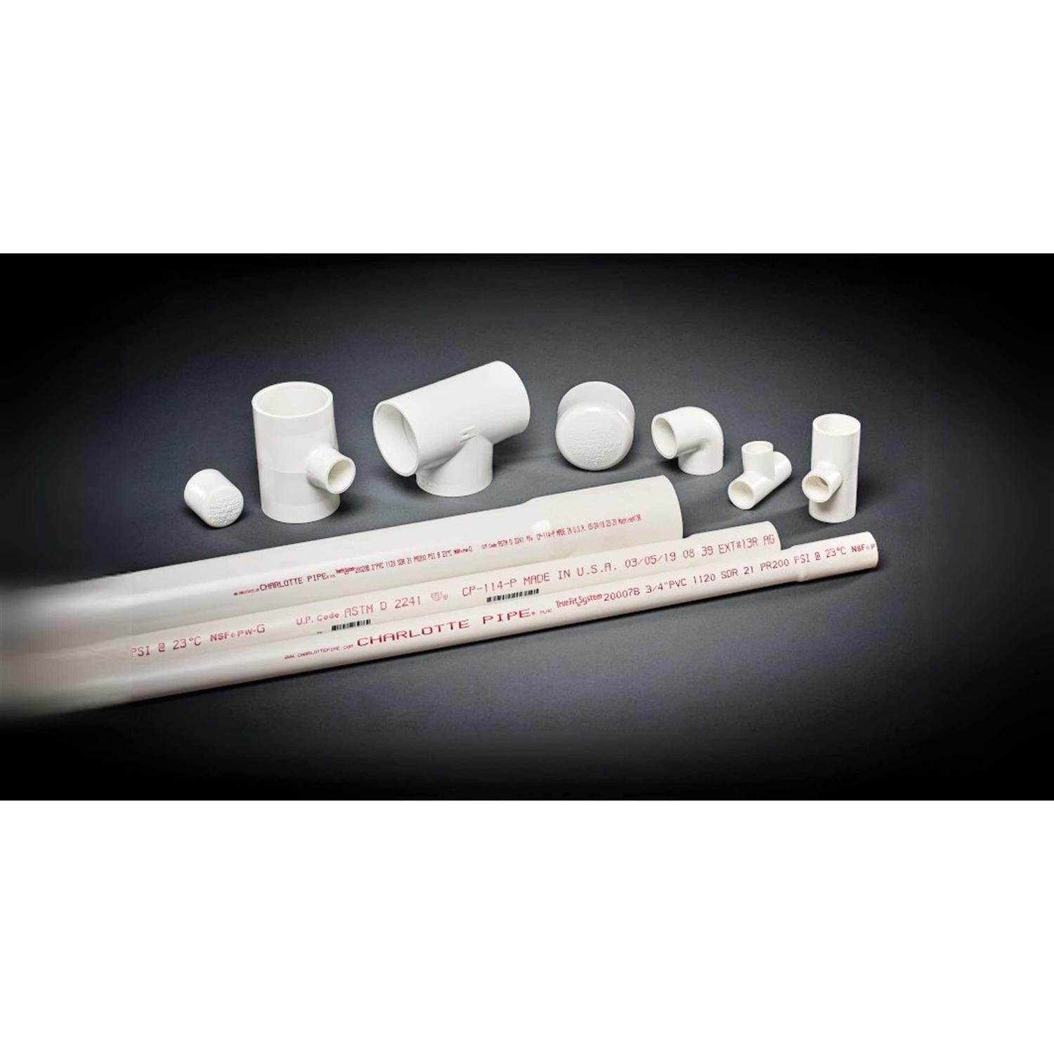 Charlotte Pipe Schedule 40 1/2 in. Slip x 1/2 in. Dia. Slip PVC Side Outlet Elbow - Cheap Fitting