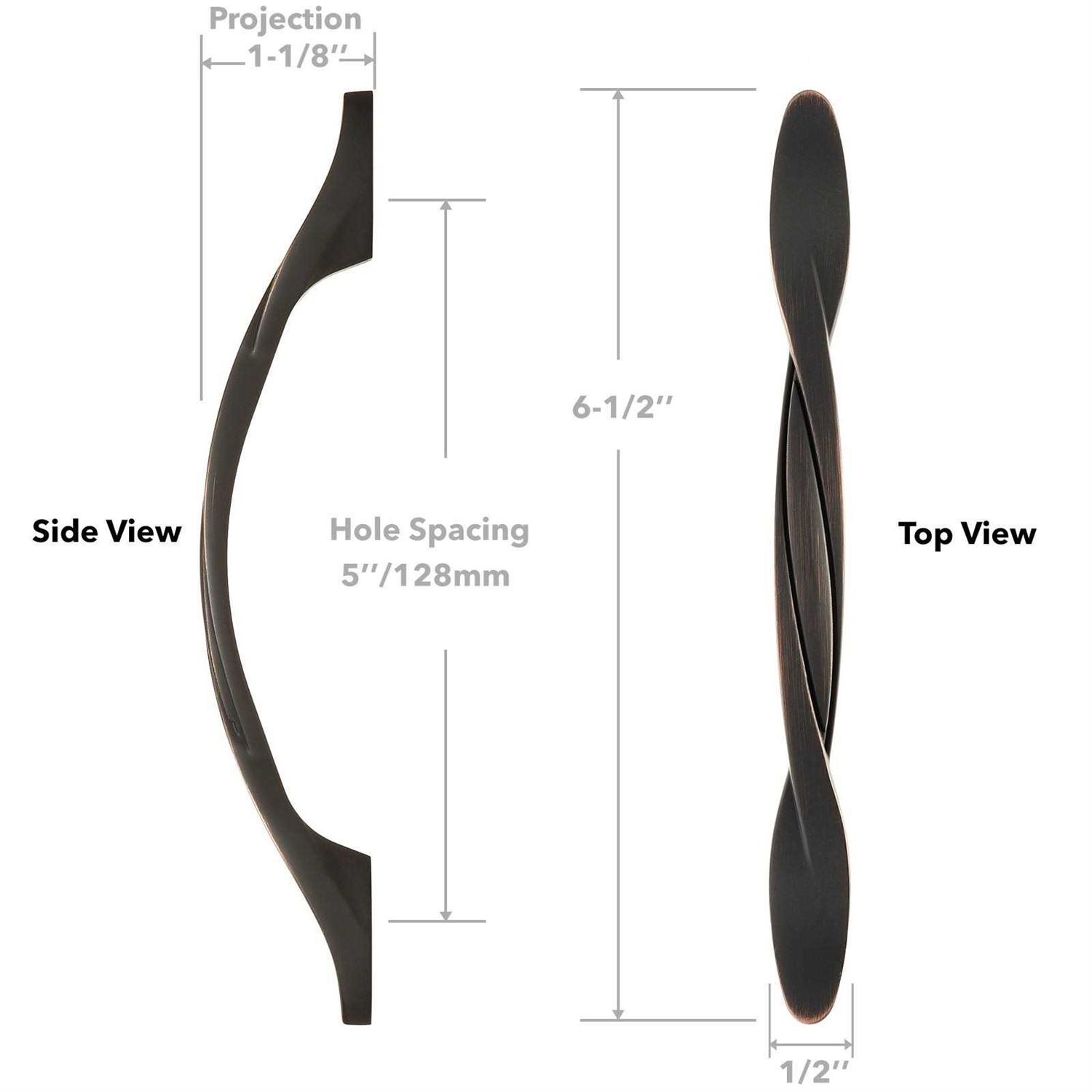 Cauldham Solid Braided Kitchen Cabinet Pulls Handles - Cheap Fitting