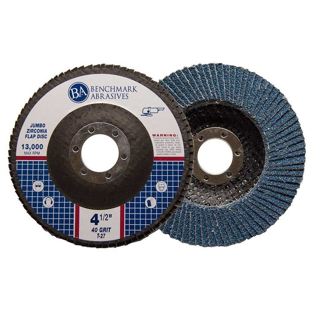 Benchmark Abrasives 7/8 Premium High Density Jumbo Zirconia Type - Cheap Fitting
