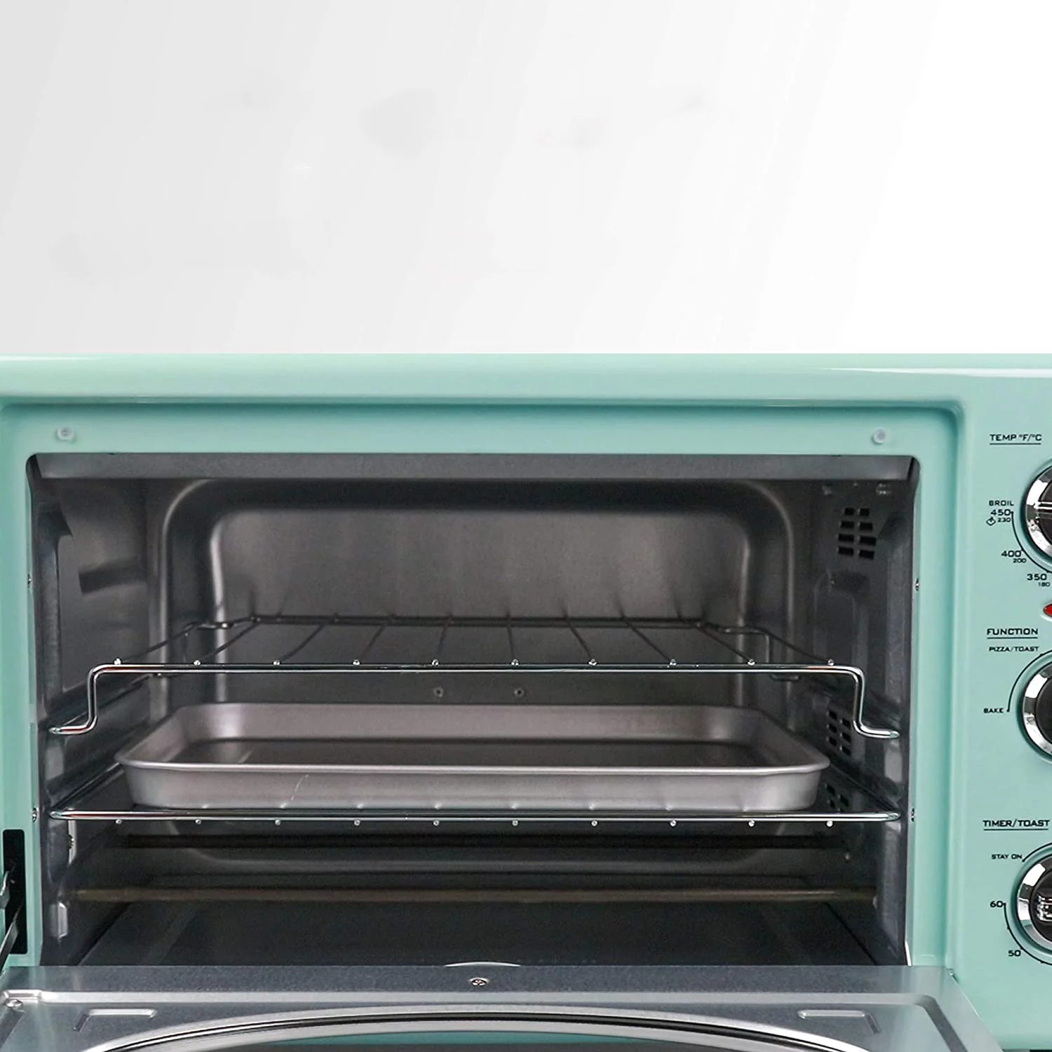 Nostalgia Electrics Retro 12-Slice Convection Toaster Oven, Aqua - Cheap Fitting