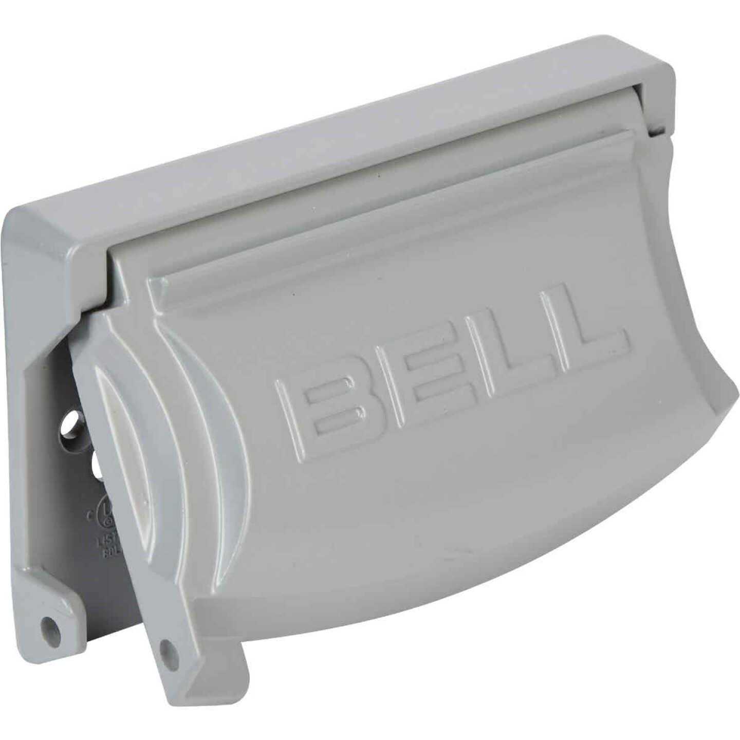 Bell MX1250S Weatherproof Single Outlet Cover Outdoor Receptacle Protector, Grey, Horizontal Flat Color: Grey Model: MX1250S (Hardware & Tools STORE) - Cheap Fitting