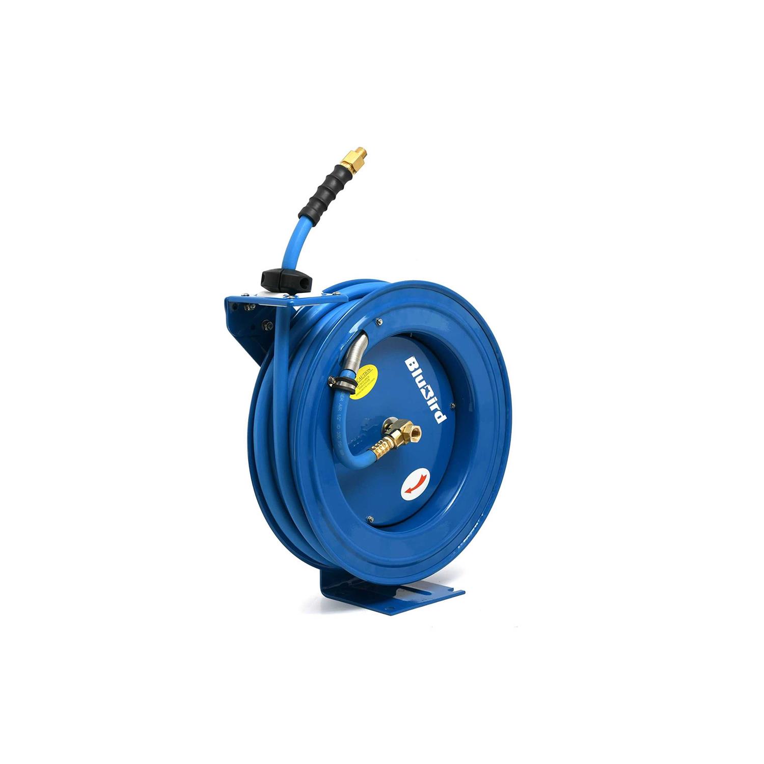 BluBird Bb Air Hose on 18 Gauge Heavy Duty Reel 3/8 x 50 - Cheap Fitting