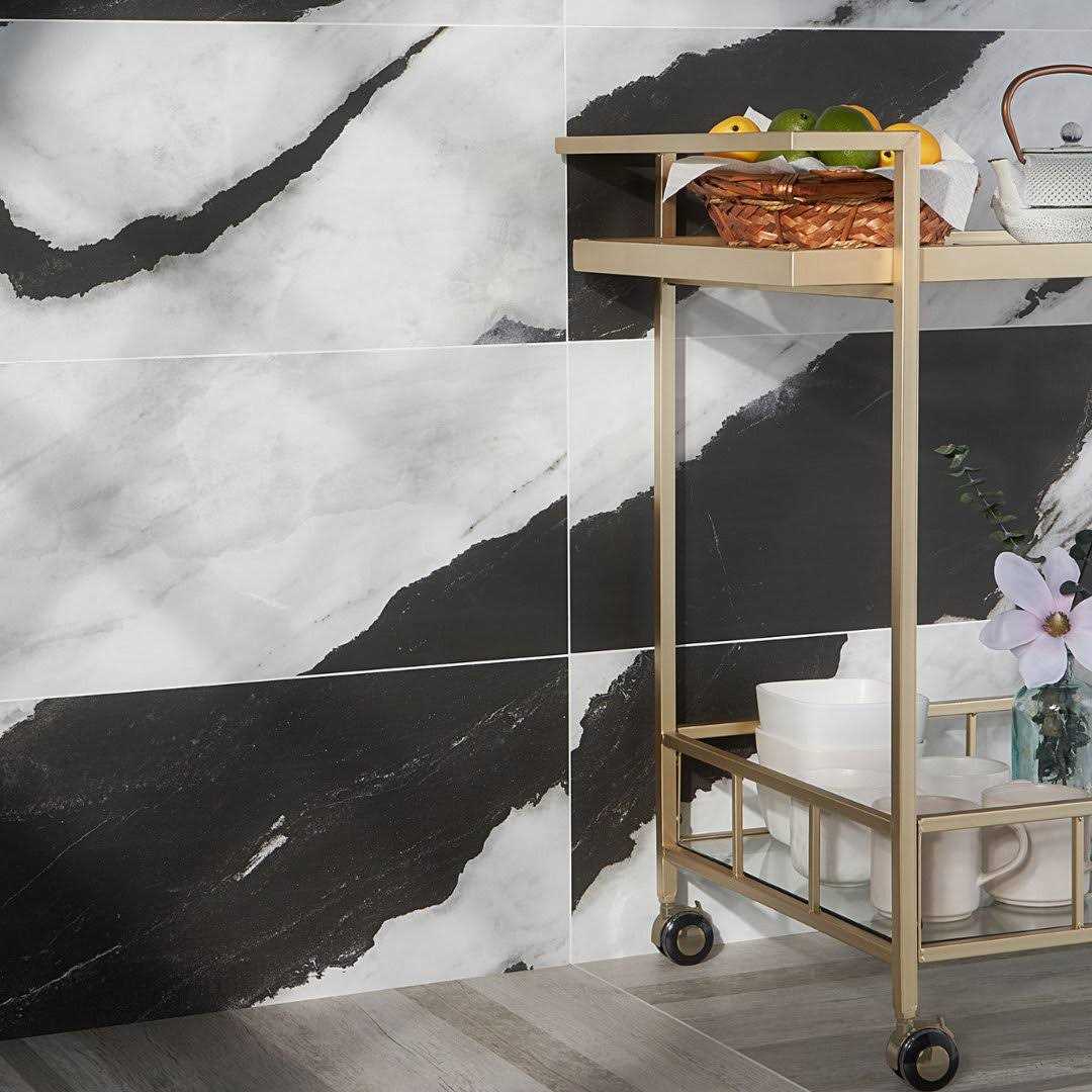 Saroshi Marble Look Porcelain Floor and Wall Tile Ivy Hill Tile - Cheap Fitting