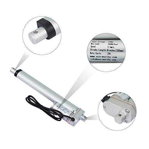 Eco-worthy Heavy Duty 330lbs Solar Tracker Linear Actuator Multi-Function - Cheap Fitting