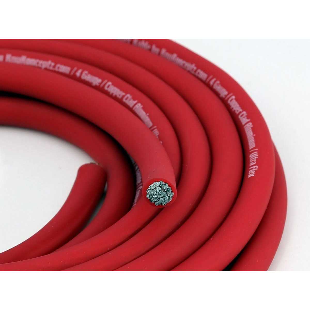 Knukonceptz KCA Kable 4 Gauge Ultra Flex CCA Power Wire / Ground Cable - Cheap Fitting