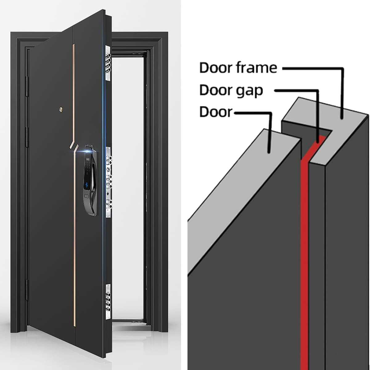 Rubber Door Weather Stripping Door Seal Strip for Doors & Windows,Self-Adhesive Door Insulation Strip - Cheap Fitting