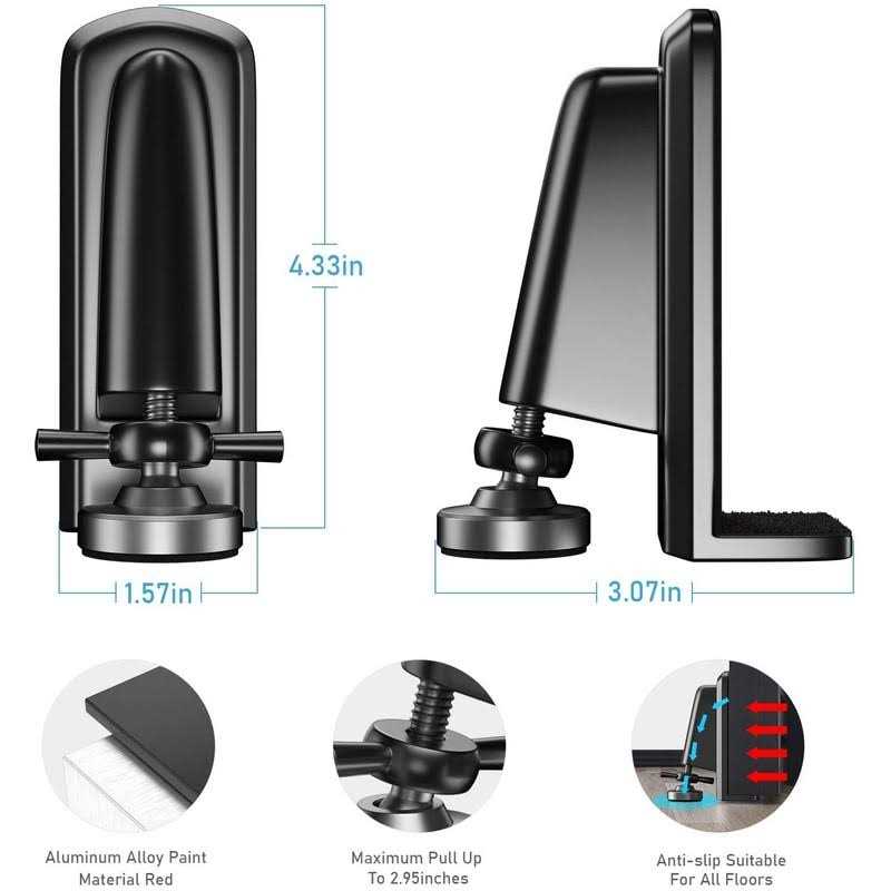 Yoabo Door Jammer Door Stopper Portable Door Security Lock for Travel/Apartment/Safety Self Defense/Personal Protection - Cheap Fitting