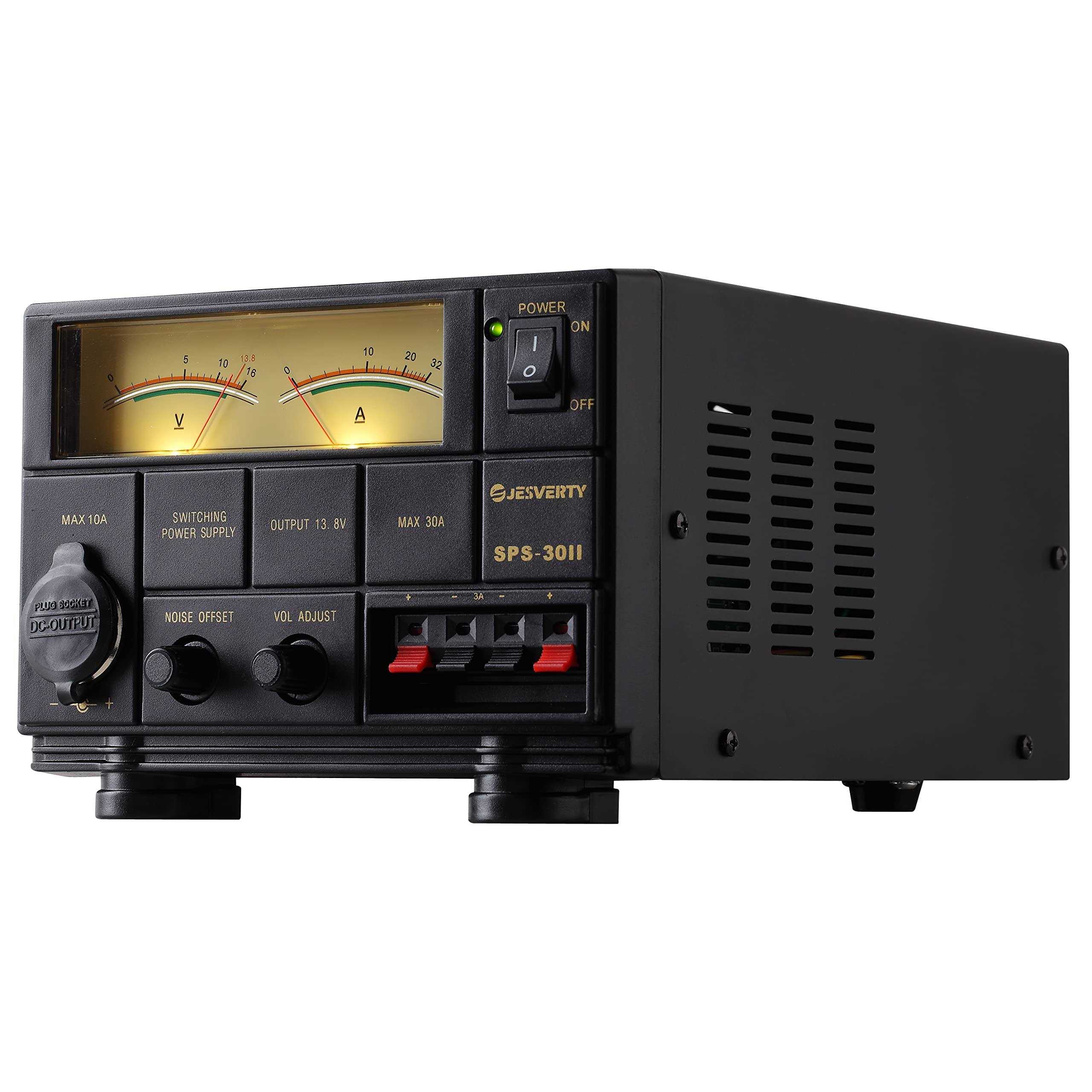 Jesverty Universal Compact Bench Power Supply 30 Amp Regulated Home Lab Benchtop Ac-to-dc Converter 13.8 Volt/9-15volt - Cheap Fitting