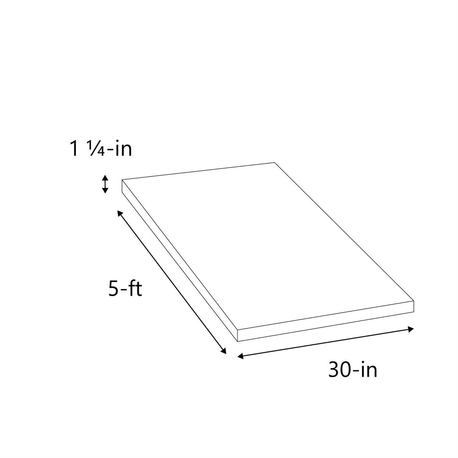 Sparrow Peak Birch Desktop 60-in x 30-in x 1.25-in Unfinished Natural Straight Butcher Block Birch Countertop 12530SPFJBIR-60 - Cheap Fitting