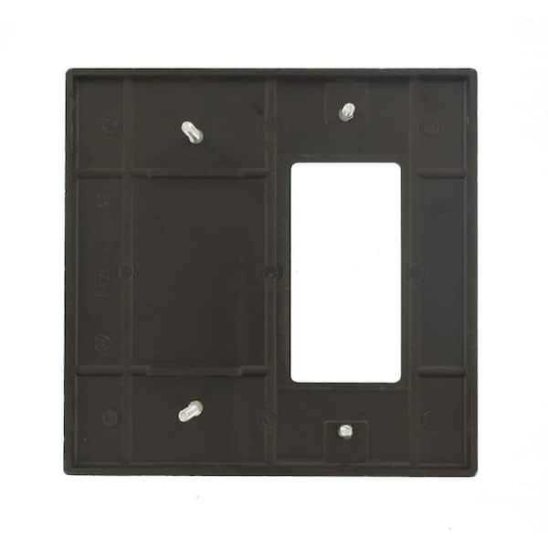 Leviton 80608 W 2 Gang 1 Blank 1 Decora/GFCI Device Combination Wallplate 80608-W - Cheap Fitting