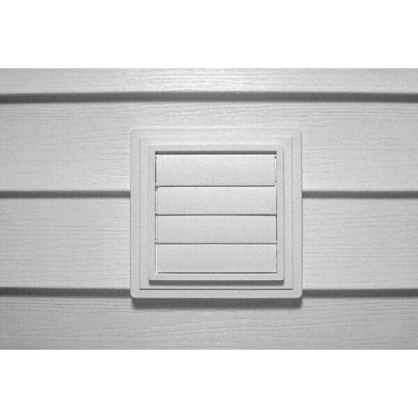 Alcoa Home Exteriors Exvent PW Louvered Exhaust Vent - Cheap Fitting