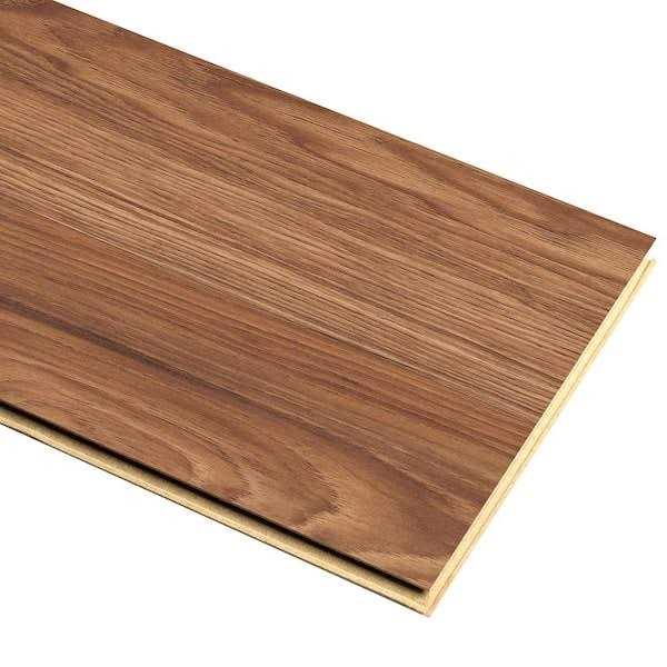 TrafficMaster Brunswick Oak 7 mm T x 8 in. W Laminate Wood Flooring - Cheap Fitting