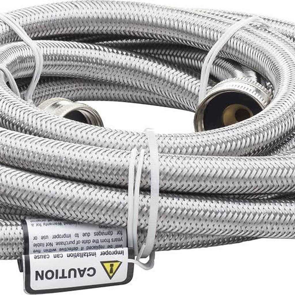 Smart Choice 6′ Stainless-Steel Washing Machine Fill Hose - Cheap Fitting