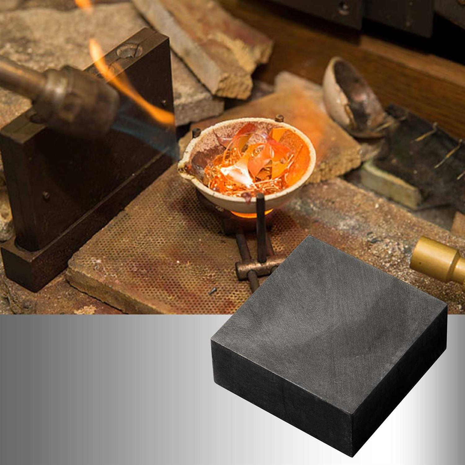 2 Packs Graphite Ingot Block 99.9% High Purity EDM Graphite Plate Graphite Blank Milling Surface Melting Casting Mould - Cheap Fitting