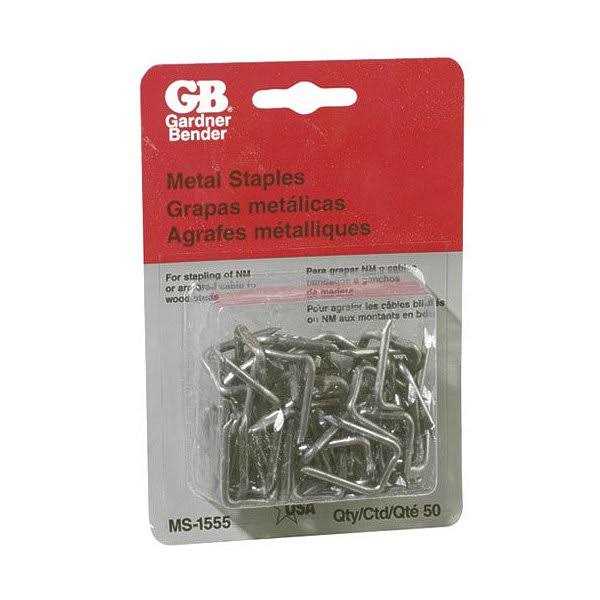 Gardner Bender MS-1555 1/2 in. W Metal Insulated Cable Staple - Cheap Fitting