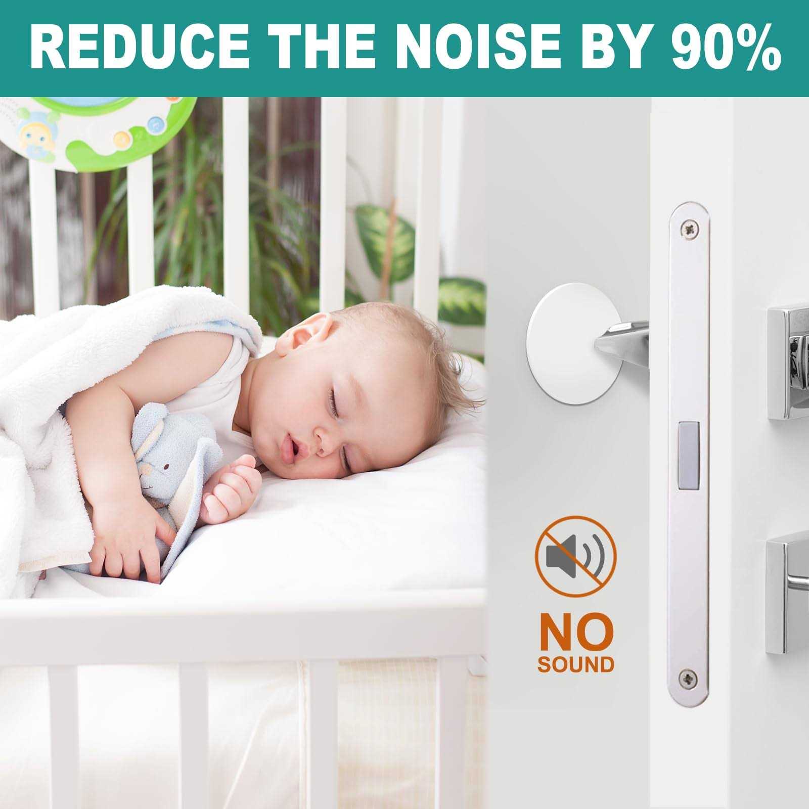 Grotheory Door Stoppers Wall Protector 4 Pack Large 3.15 Silicone Door Knob Wall Protectors with Strong Self Adhesive - Cheap Fitting