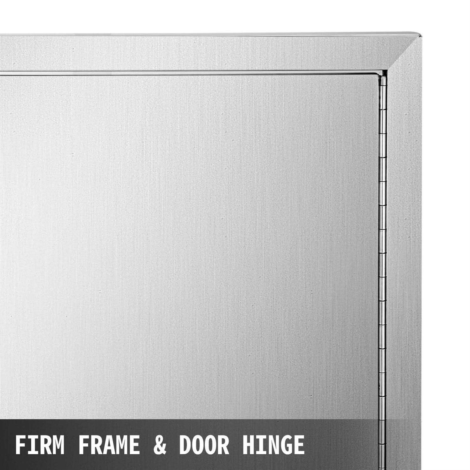 VEVOR Outdoor Kitchen Access 30.5 inchx 21 inch Wall Construction Stainless Steel Flush Mount for BBQ Island 30.5C-21CBXGSKM01V0 - Cheap Fitting
