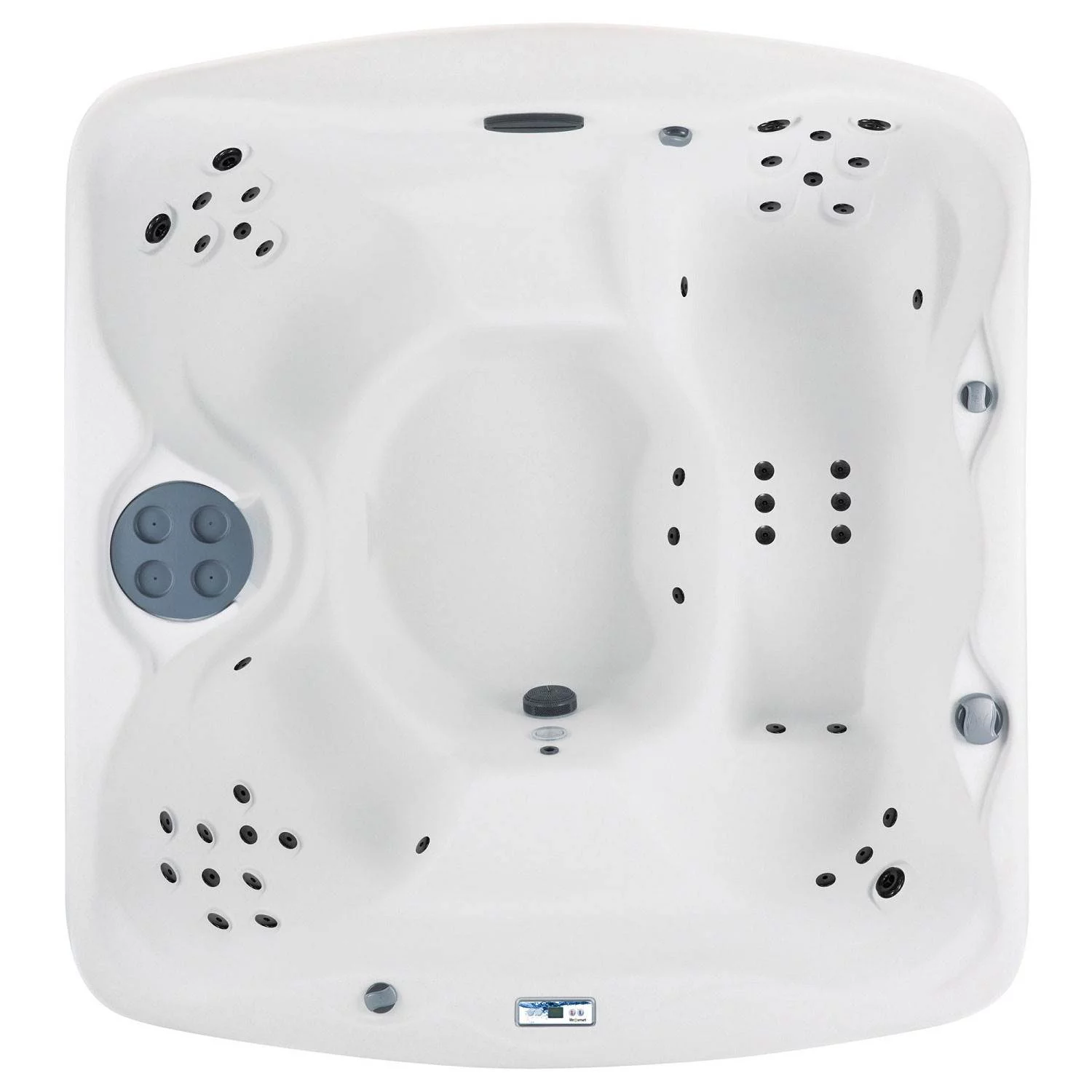 Lifesmart Curacao DLX (LS550 Plus) Hot Tub - 5-Person, 65- Jet, 220-Volt Spa Arctic White/ Espresso - Cheap Fitting
