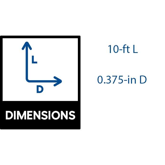 Unbranded 0.375-in x 10-ft Gray Steel #3 Rebar 3810RB3 - Cheap Fitting